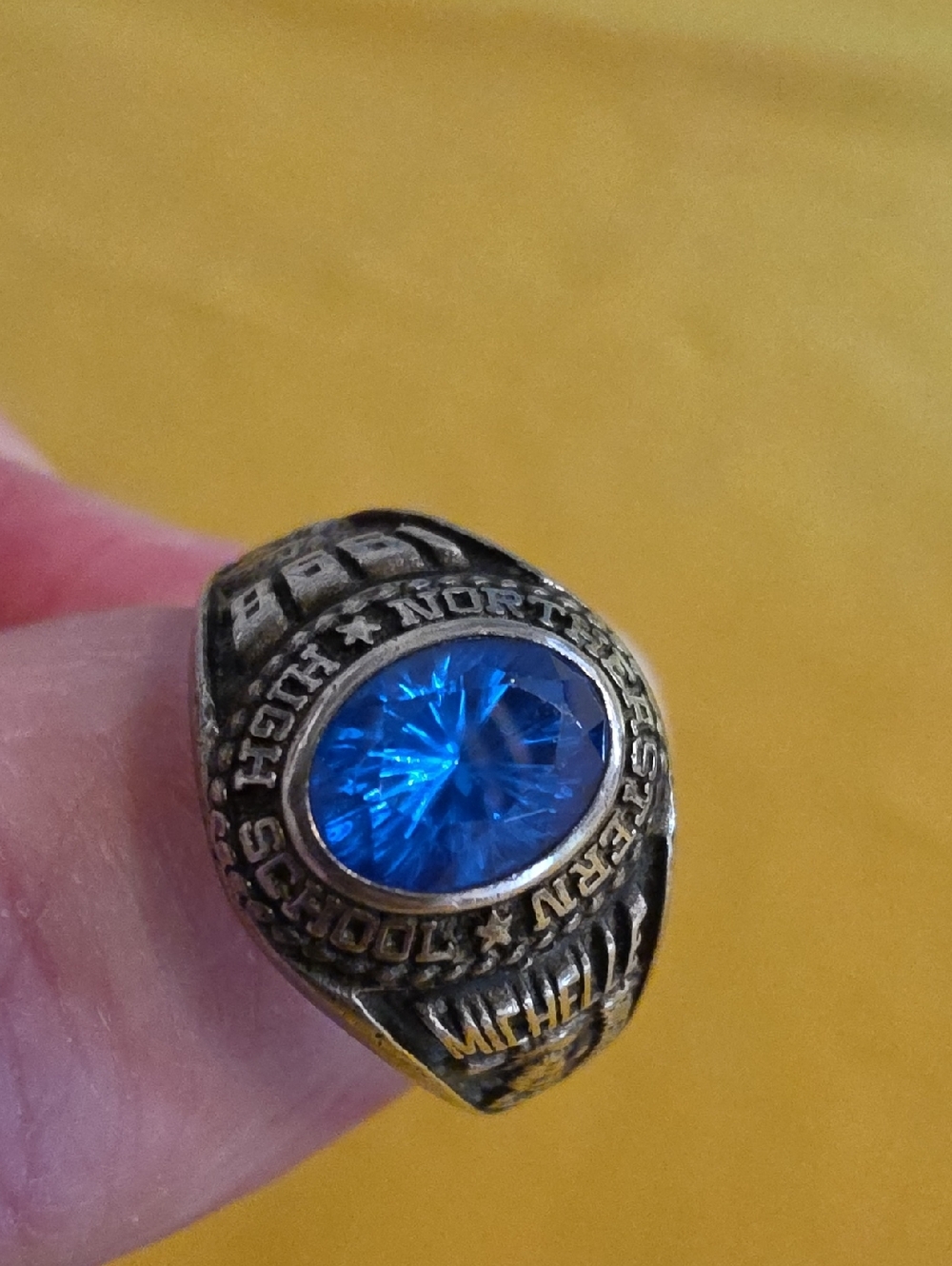 Sterling Jostens Class Ring - Northeastern High School 1998 AS: 6.5-6.75